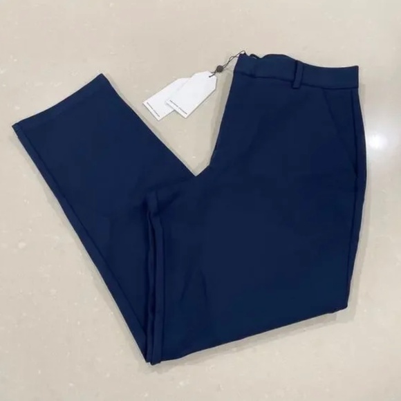 NWT Universal Standard Long Cigarette Pants, Navy SZ 12 - Picture 5 of 6